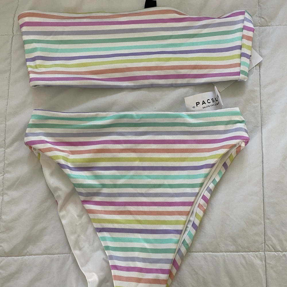 pacsun rainbow bikini